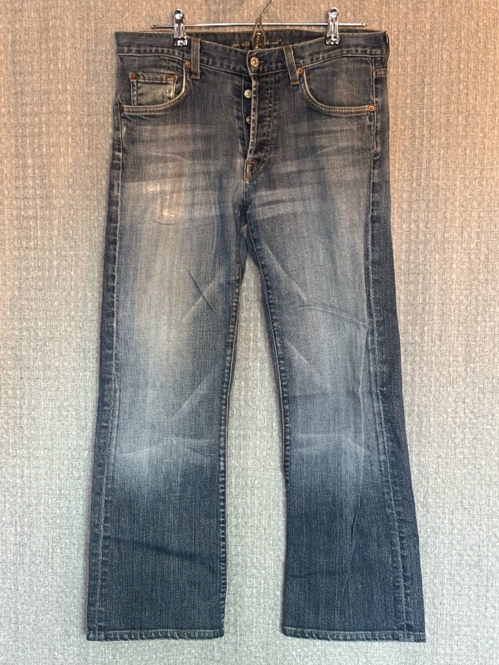 7 For All Mankind Dojo Jeans Women's Size 32 Medium Wash Bootcut Button Fly